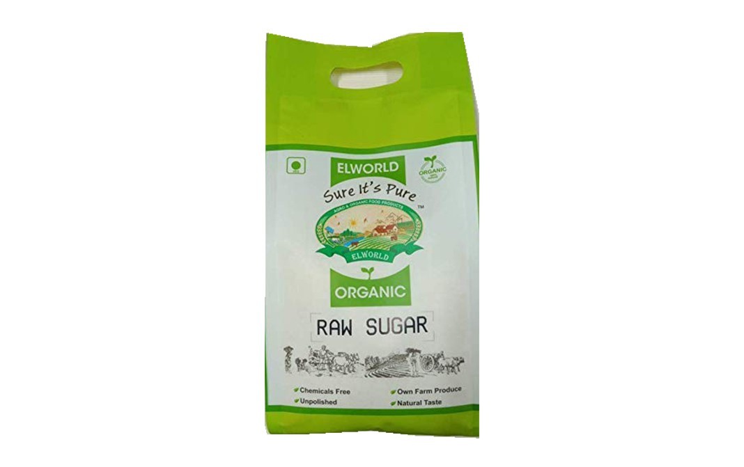 Elworld Organic Raw Sugar    Pack  1 kilogram